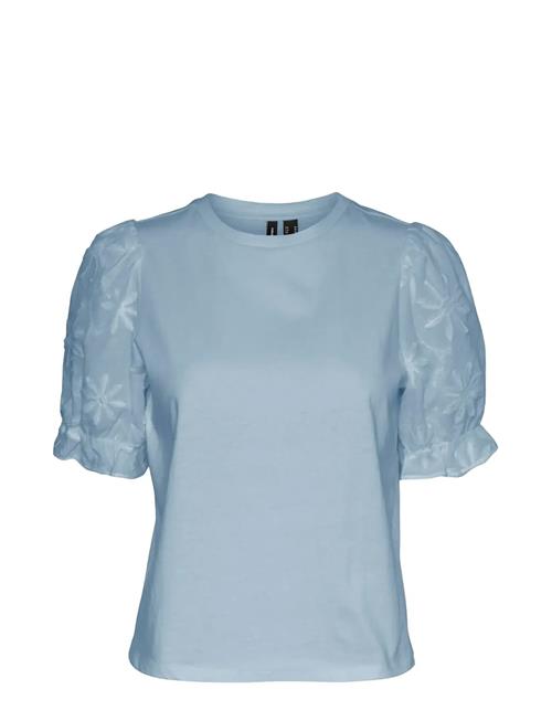 Vmsenna Ss Emb Sleeve Top Jrs Vero Moda Blue