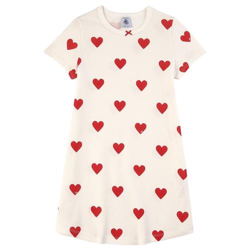 Petit Bateau Hjertemønstret Natkjole Hvid | Hvid | 4 years