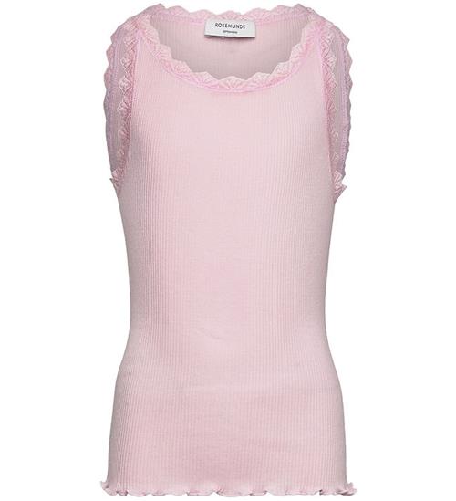 Rosemunde Top - Rib - Modal - Balta - Pink-a-Boo