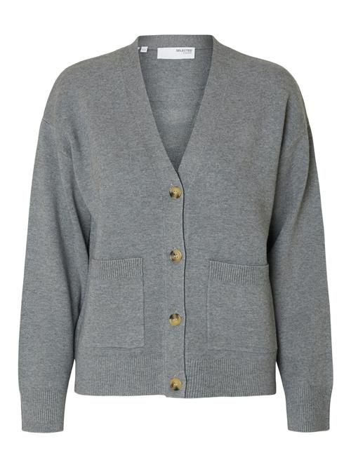 SELECTED FEMME Cardigan 'KAMMA'  grå-meleret