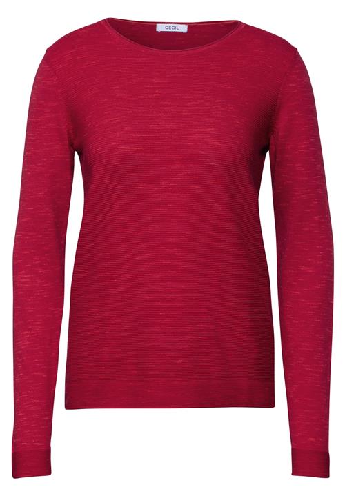 CECIL Pullover  mørkerød