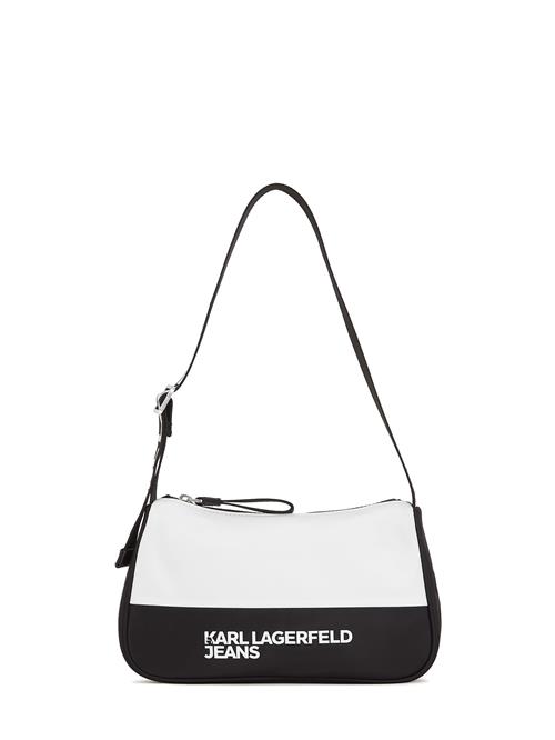 KARL LAGERFELD JEANS Skuldertaske  sort / hvid