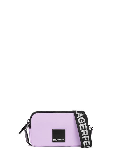 KARL LAGERFELD JEANS Skuldertaske  lilla / sort