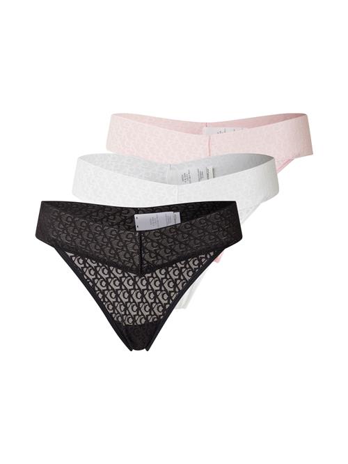 Calvin Klein Underwear String  pink / sort / hvid
