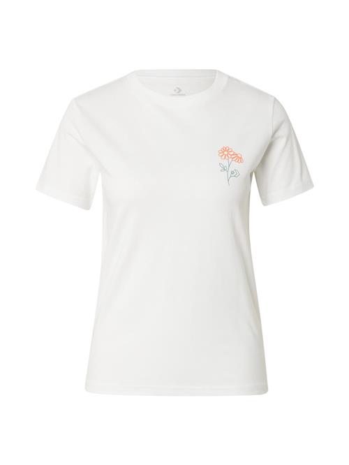 CONVERSE Shirts 'SPRING BLOOMS'  mint / orange / hvid