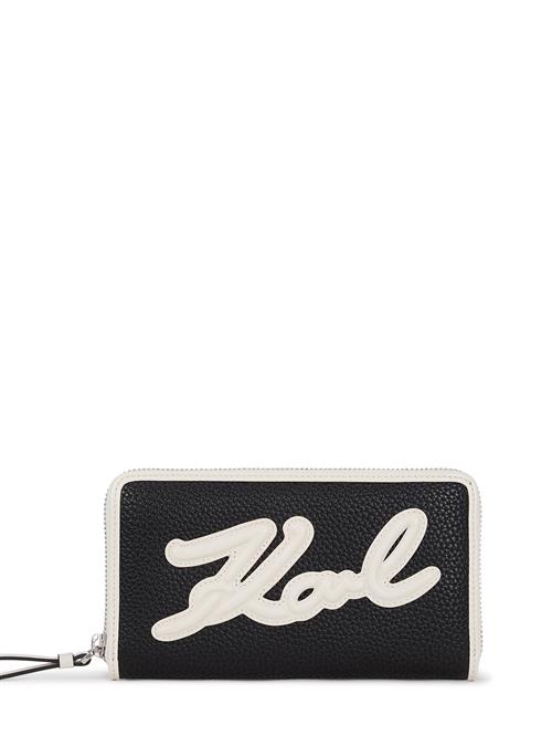Karl Lagerfeld Tegnebog 'Skuare'  sort / hvid
