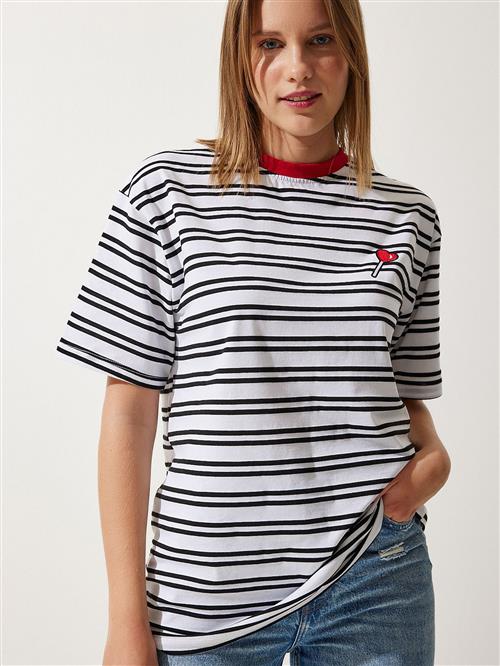Happiness Istanbul Shirts  rød / sort / hvid