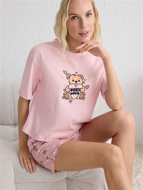 Trendyol Shorty  gul / pink / sort