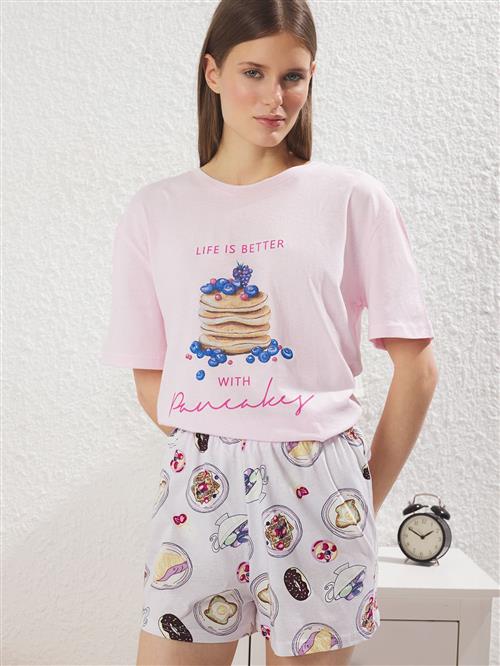 Trendyol Shorty  beige / blå / pink / rosé