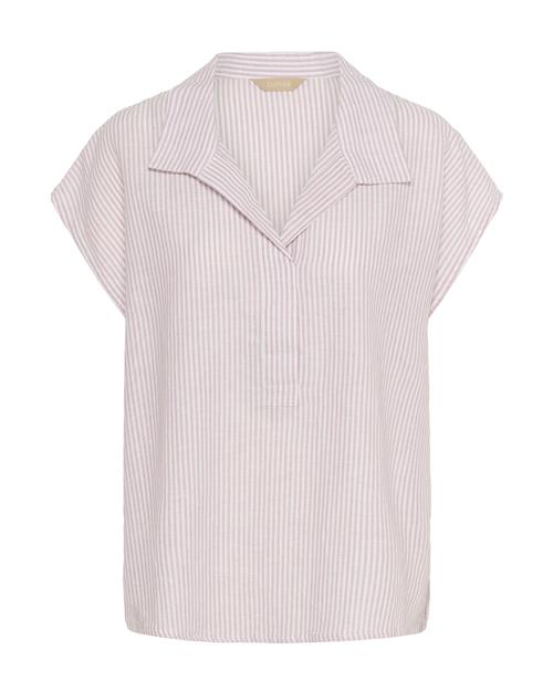 CULTURE Bluse 'Lopi'  eosin / hvid