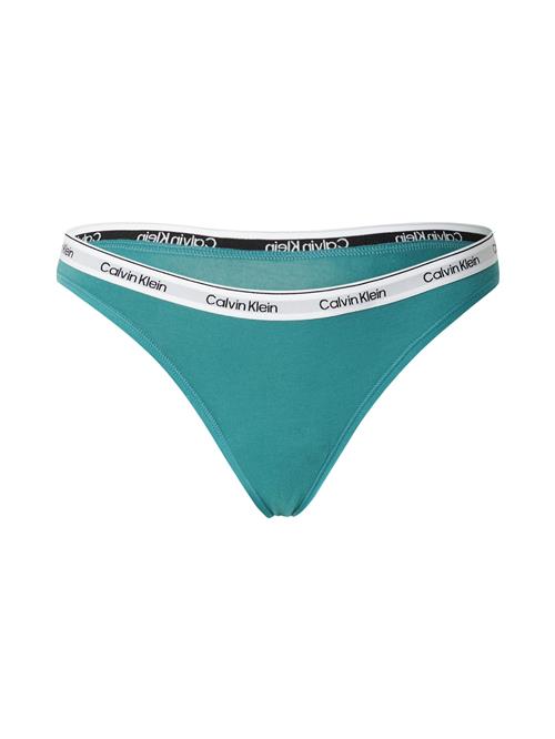 Calvin Klein Underwear String  smaragd / sort / hvid