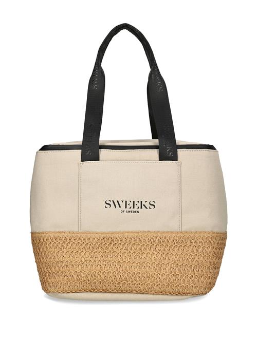 SWEEKS of Sweden Strandtaske 'Cooler'  beige / sort