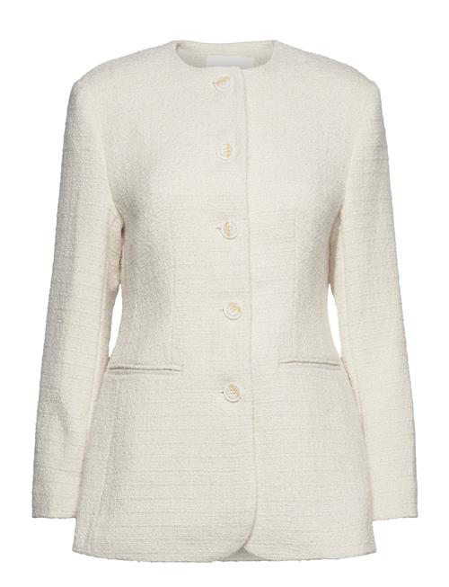 Carol Fitted Round Neck Blazer Malina Cream