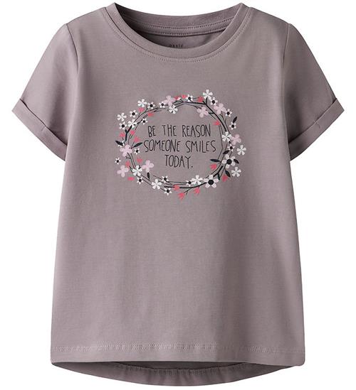 Name It T-shirt - NmfVix - Purple Dove/Flower Ring