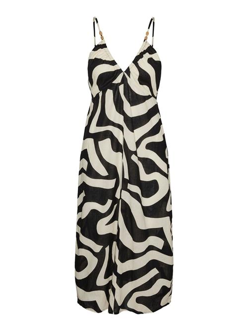 VERO MODA Kjole  beige / sort