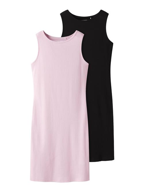TWO SOON Kjole  pink / sort
