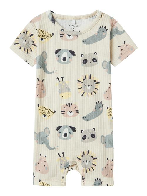 NAME IT Overall 'NBNOSUMMER'  creme / gul / grå / lyserød