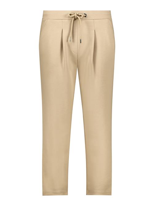 monari Bukser med lægfolder  beige