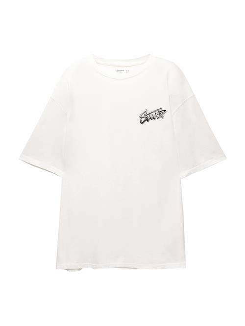 Pull&Bear Shirts  mørkegrå / hvid