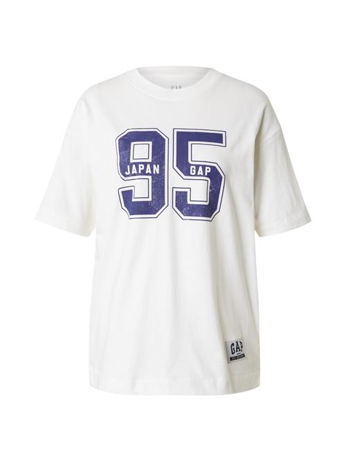 GAP Oversized bluse  lyseblå / hvid