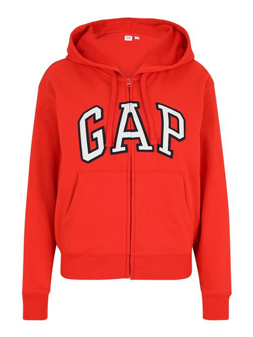 Gap Petite Sweatjakke 'HERITAGE'  rød / sort / hvid