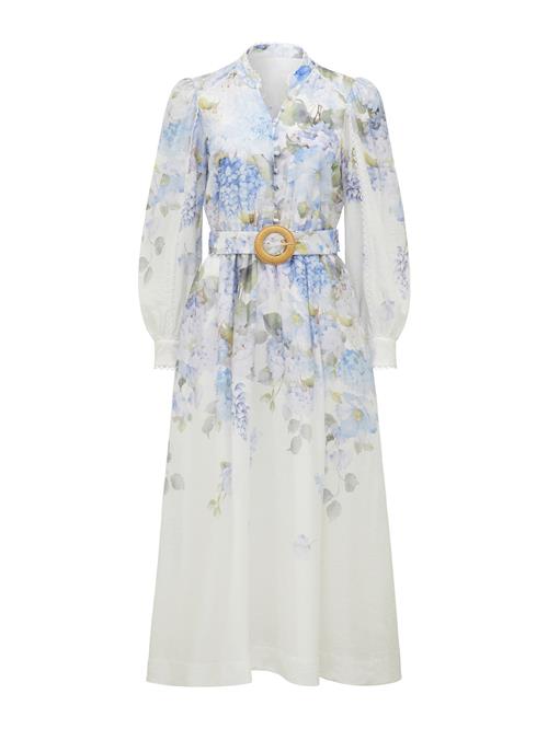 Forever New Blusekjole 'Peyton'  pastelblå / lyseblå / oliven / hvid