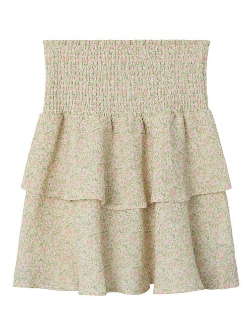 NAME IT Nederdel  lysebeige / kiwi / mørkegrøn / lys rød