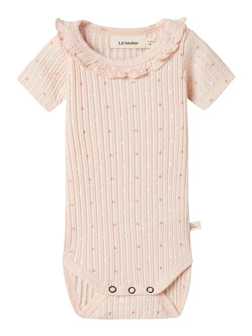 NAME IT Sparkedragt/Body  pastelpink / rød