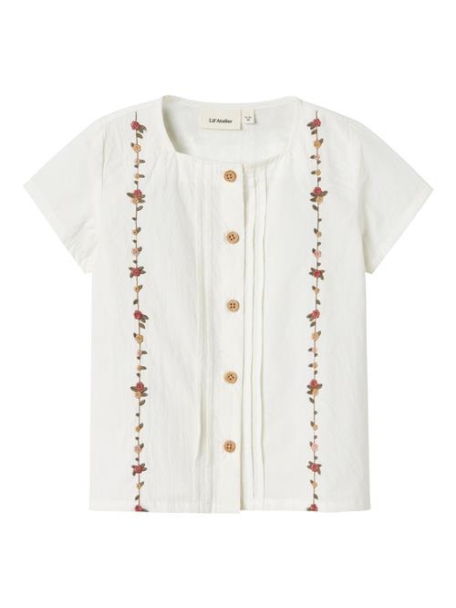 NAME IT Bluse  mørkegrøn / rød / hvid