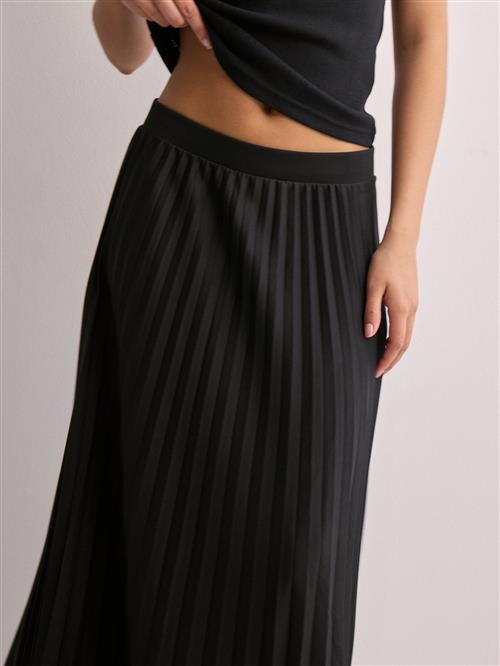 Only - Sort - Onlmelisa Plisse Skirt Jrs