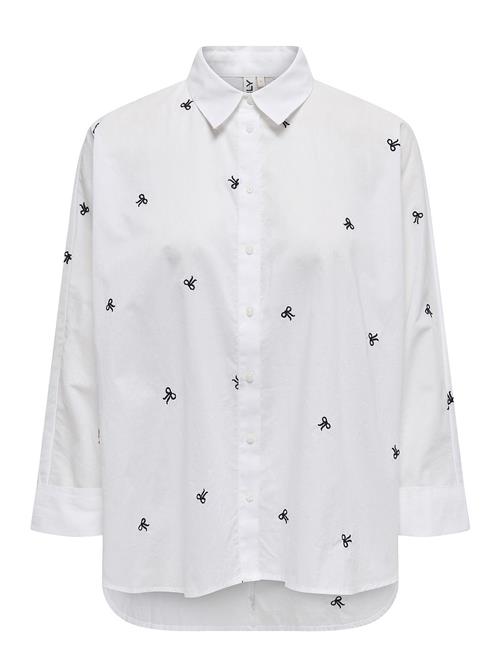 Se Onlnew Lina Grace Ls Emb Shirt Noos Wvn ONLY White ved Booztlet