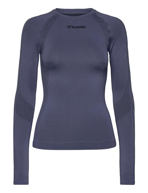 Hmlshaping Seamless T-Shirt L/S Hummel Navy