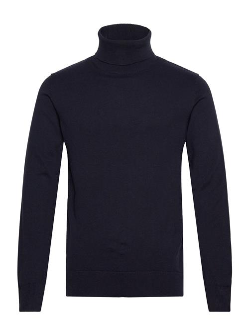 100 Recycle Knit Roll Neck Lindbergh Navy