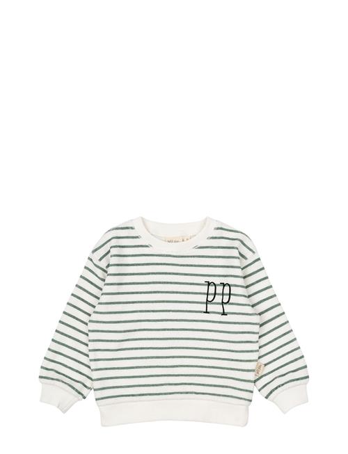 Sweat Shirt Drop Shoulder Petit Piao Green