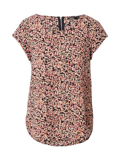 ONLY Bluse 'Vic'  lysegul / lysegrøn / orange / melon / sort