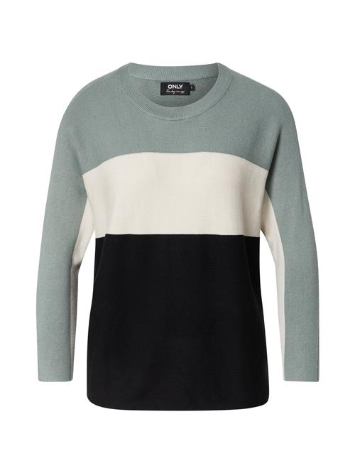 ONLY Pullover 'Regitze'  creme / grøn / sort