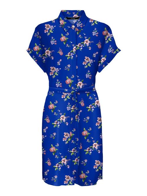 VERO MODA Blusekjole  royalblå / græsgrøn / lyserød