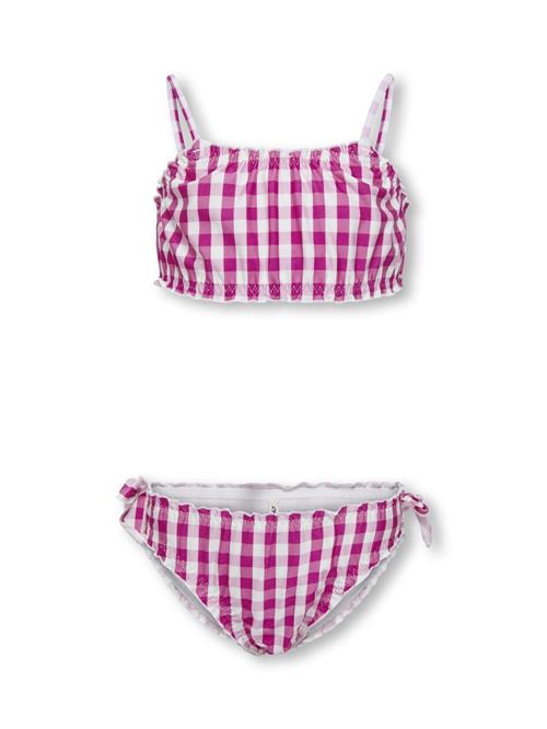 ONLY GIRLS Bikini 'IRENA'  pink / hvid