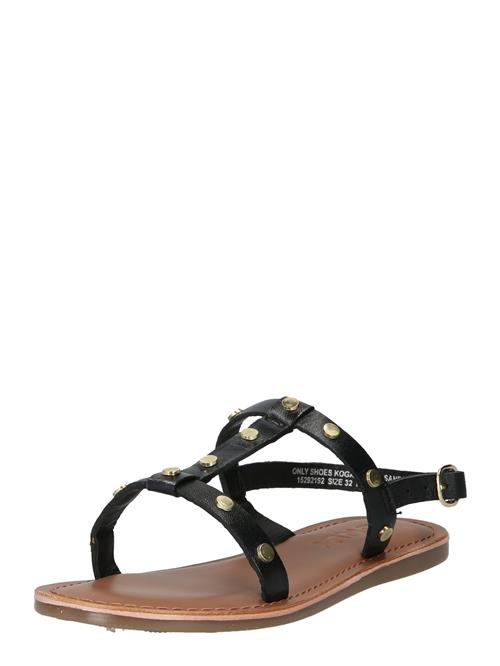 ONLY GIRLS Sandaler 'ALBERTE'  guld / sort