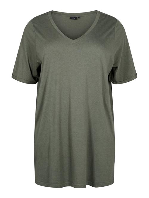Zizzi Shirts 'Chiara'  mørkegrøn
