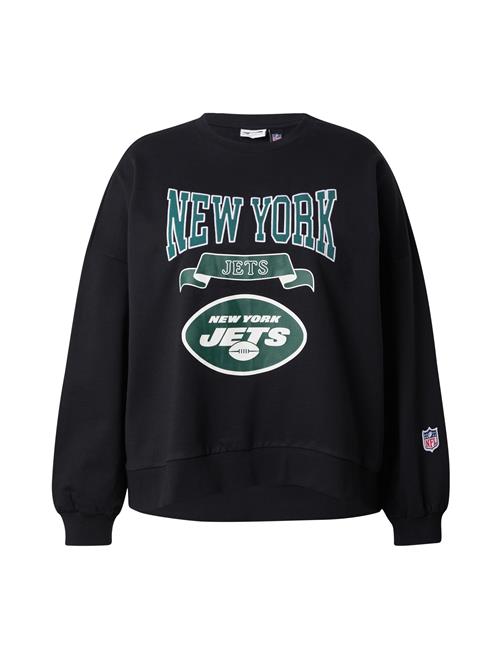 Noisy May Curve Sweatshirt  grøn / sort / hvid
