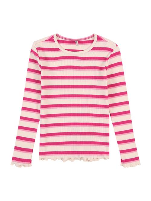 ONLY GIRLS Bluser & t-shirts 'KMGEvig'  lyserød / mørk pink / uldhvid
