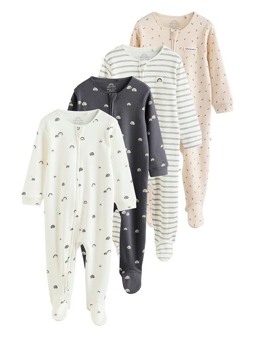 Next Nattøj  beige / mørkegrå / hvid