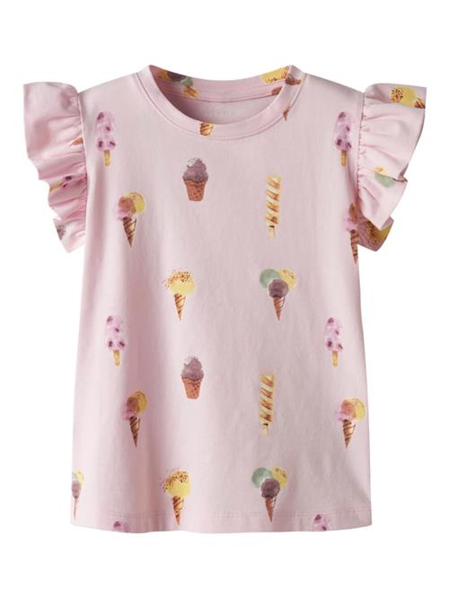 NAME IT Bluser & t-shirts 'NMFJOBETH'  brun / gul / lysviolet / lyserød