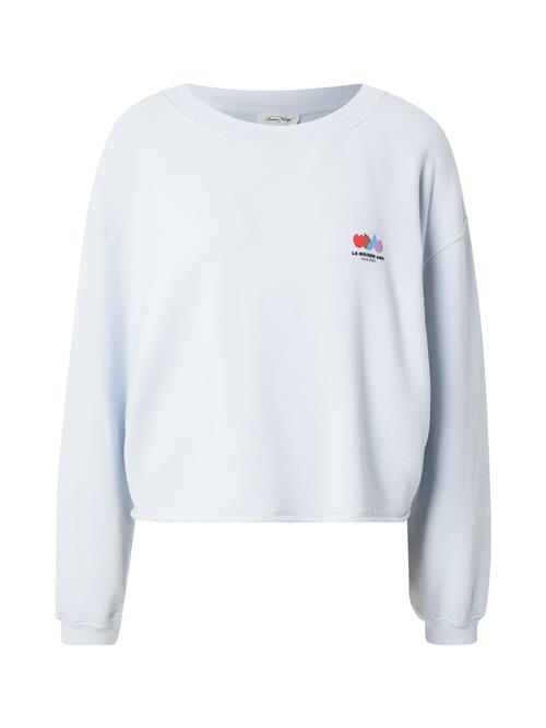 AMERICAN VINTAGE Sweatshirt  lyseblå / rød