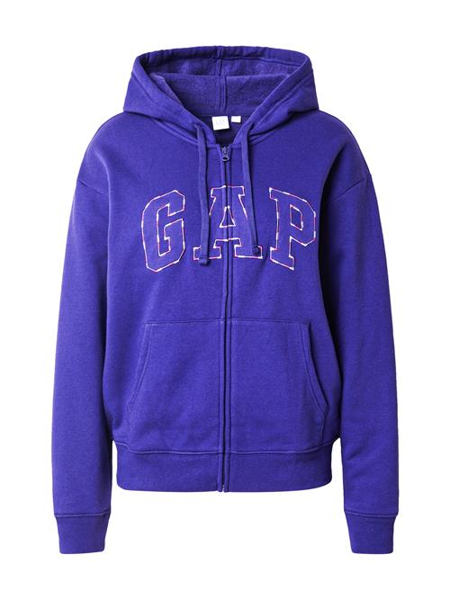 GAP Sweatjakke 'HERITAGE'  lilla / pink / offwhite