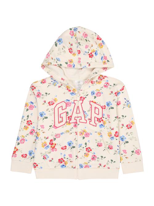 GAP Sweatjakke  curry / mørkegrøn / pitaya / hvid