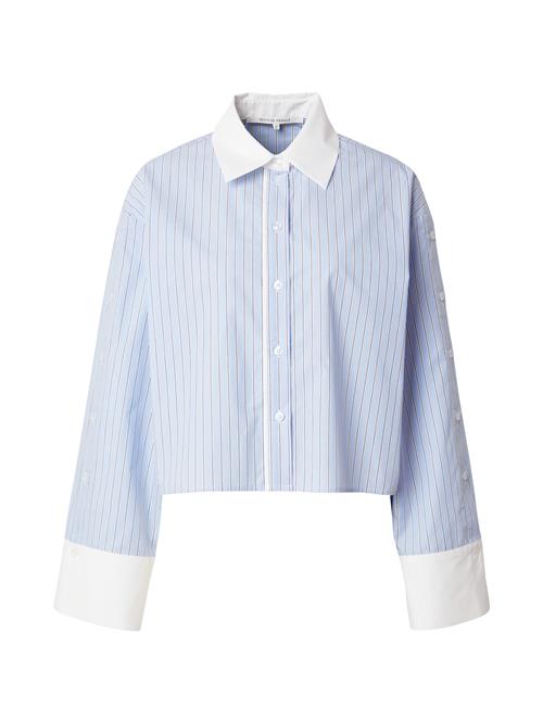 SECOND FEMALE Bluse 'Alanis'  lyseblå / mørkegrå / offwhite