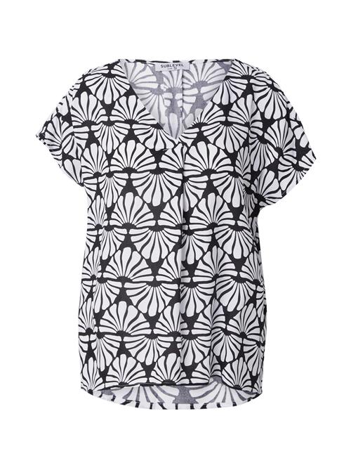 Sublevel Bluse  sort / hvid
