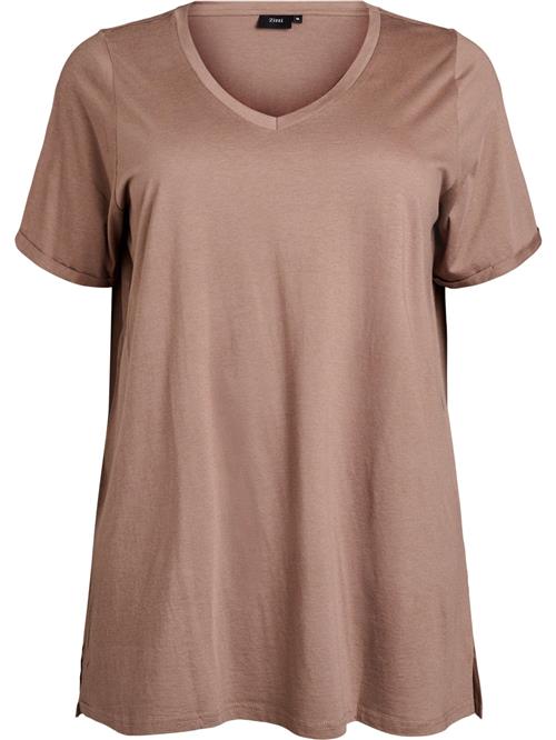 Zizzi Shirts 'Chiara'  lysebrun